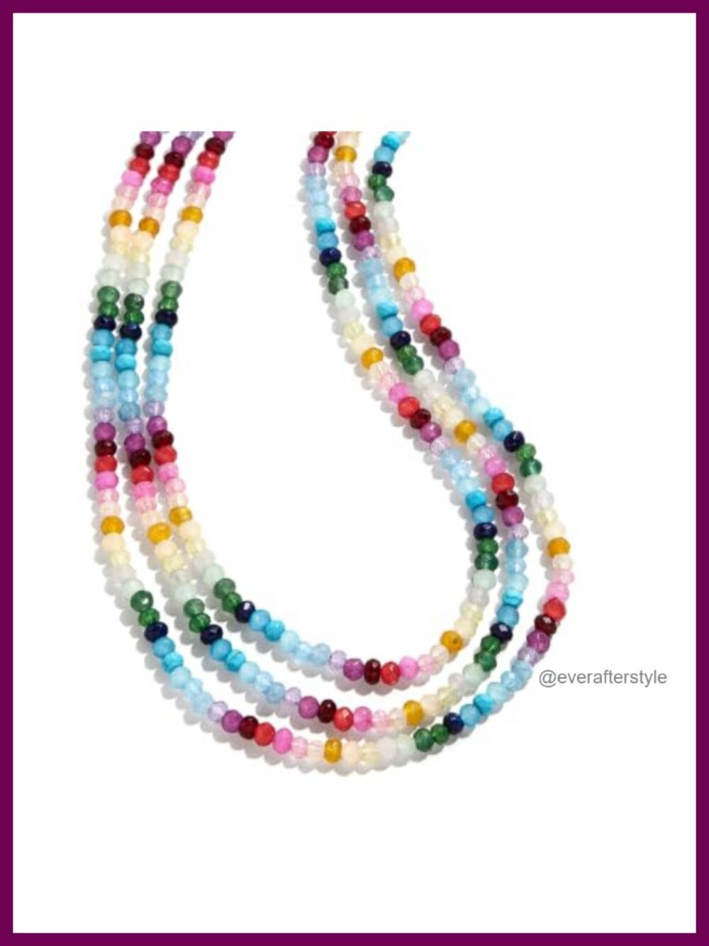 BaubleBar Layered Beaded Necklace with Lobster Clasp
